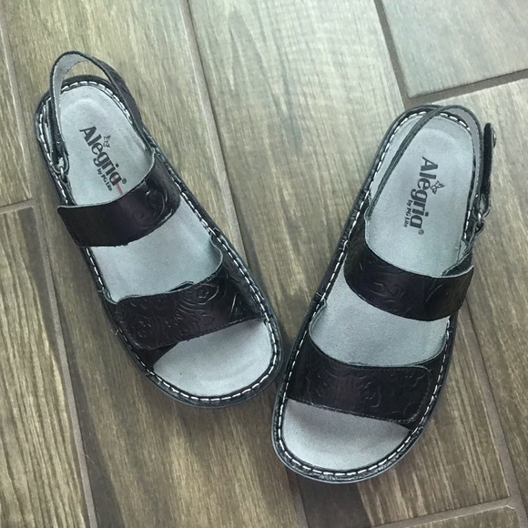 Alegria Shoes - Alegria Verona Yeehaw Black Sandals Sz 40